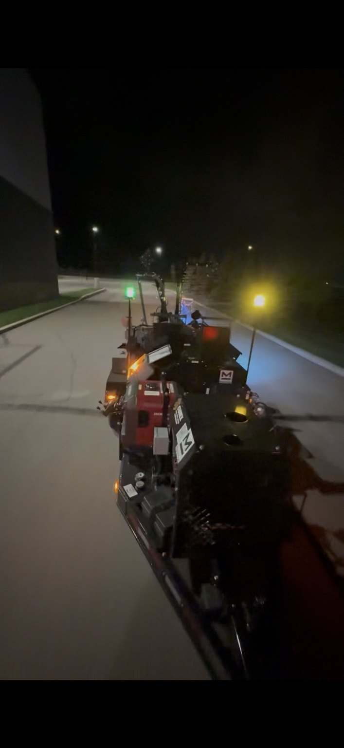 Night Asphalt Work